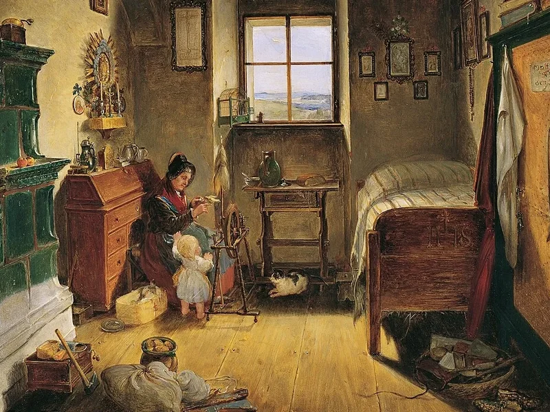 1805-Albert Schindler - La vedova del soldato della Landwehr